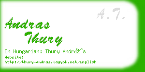 andras thury business card